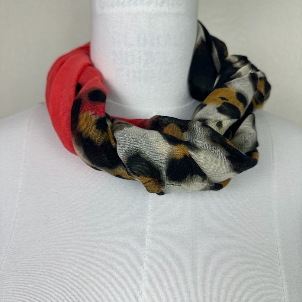 Scarf Womens Leopard Print Fashion Lightweight Accessory New York - Picture 5 of 9